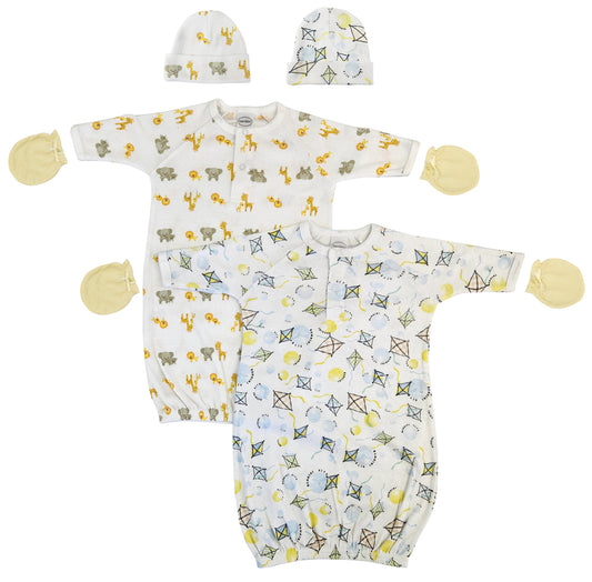 Unisex Newborn Baby 6 Piece Gown Set NC_0827