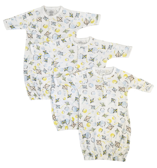 Unisex Newborn Baby 3 Piece Gown Set NC_0841