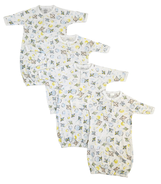 Unisex Newborn Baby 4 Piece Gown Set NC_0842