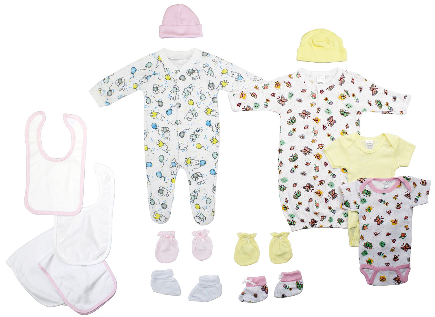 Newborn Baby Girls 11 Pc Layette Baby Shower Gift Set LS_0135