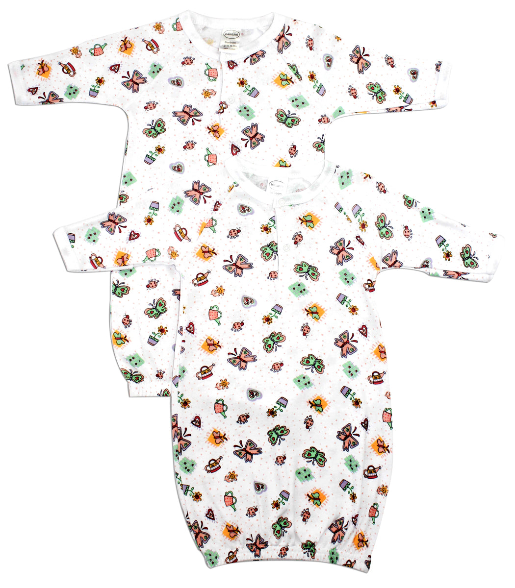 Printed Infant Gowns - 2 Pack 912U