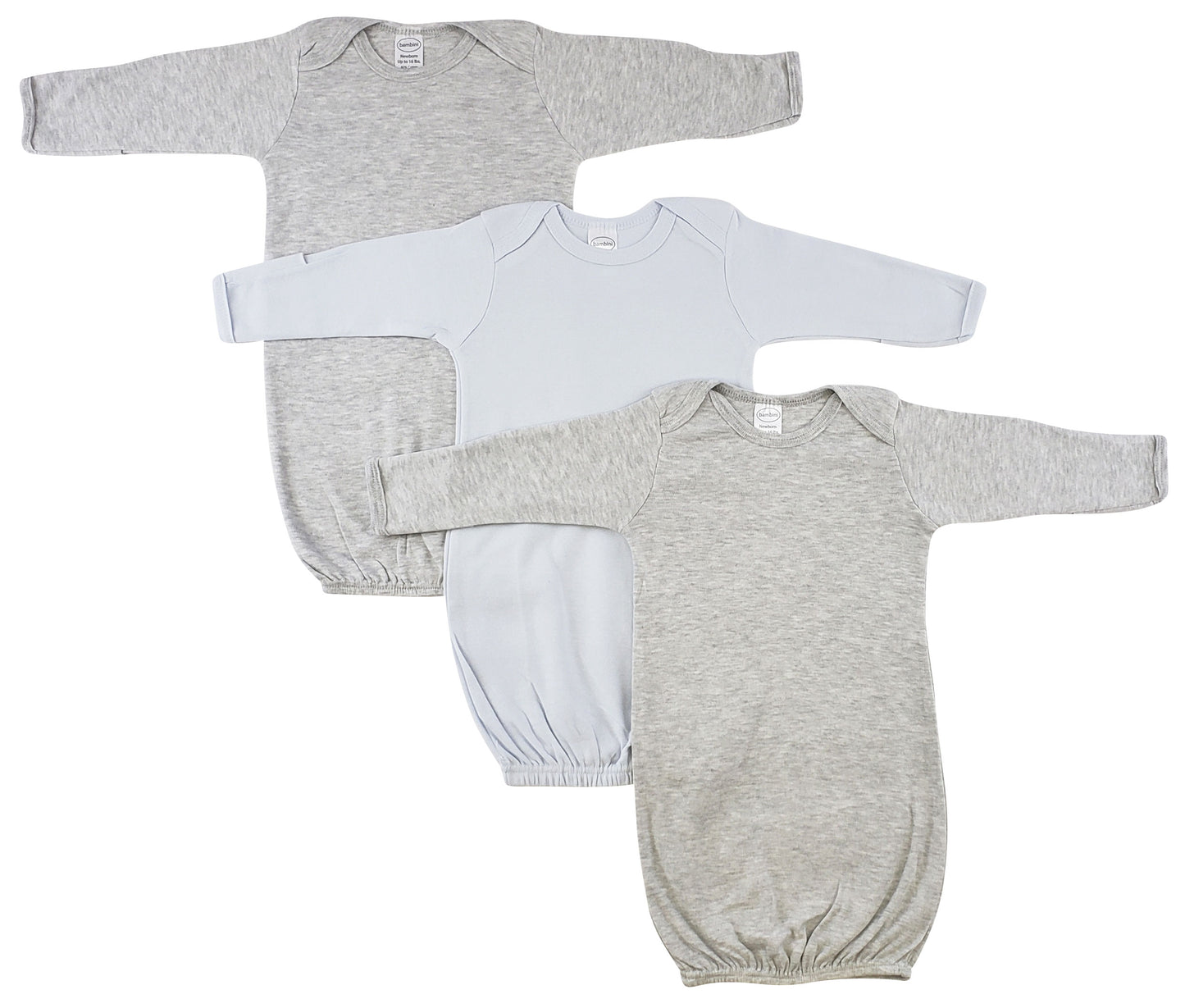 Boy Newborn Baby 3 Piece Gown Set LS_0673