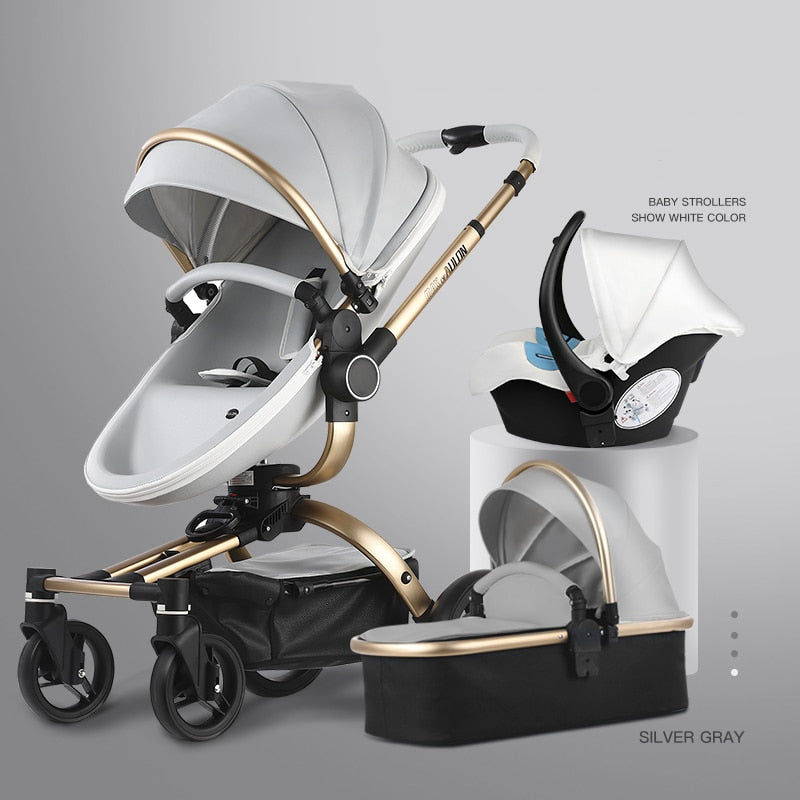 Aulon Luxury Baby Stroller 3 in 1 [Free Shipping]