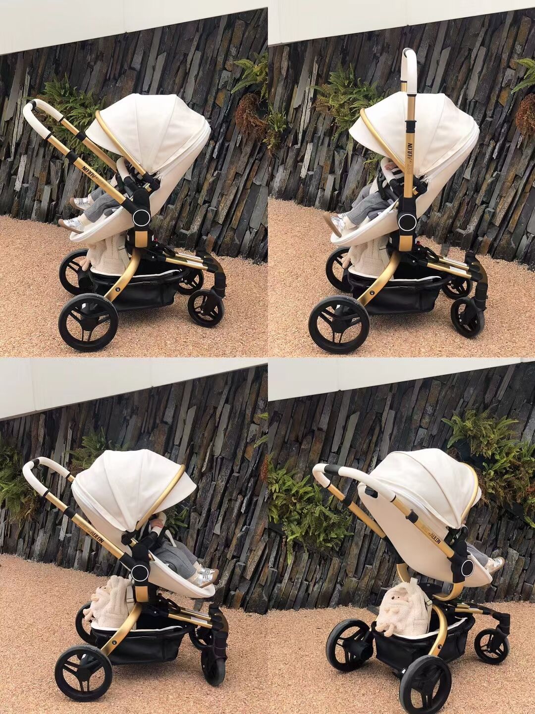 Aulon Luxury Baby Stroller 3 in 1 [Free Shipping]