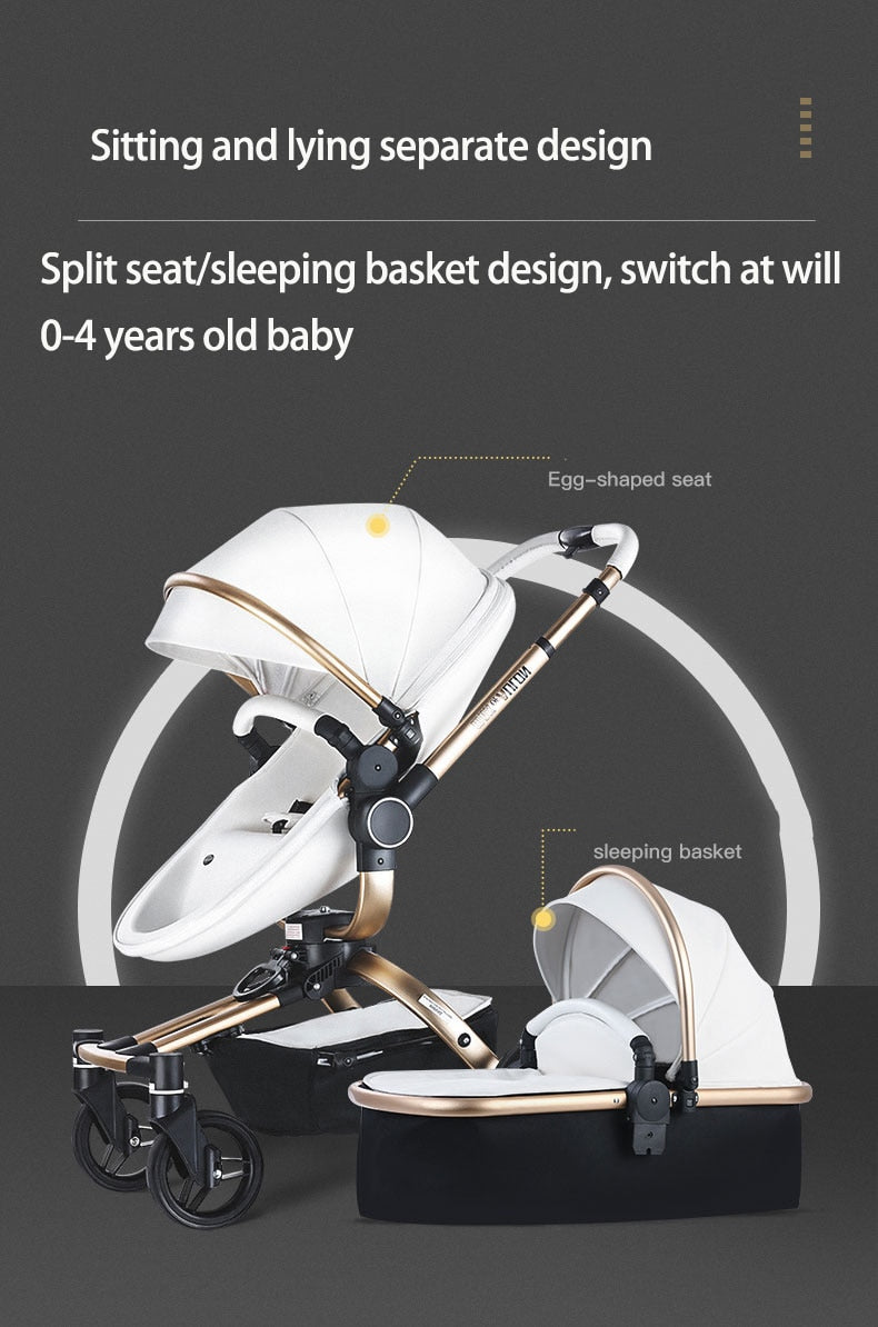 Aulon Luxury Baby Stroller 3 in 1 [Free Shipping]