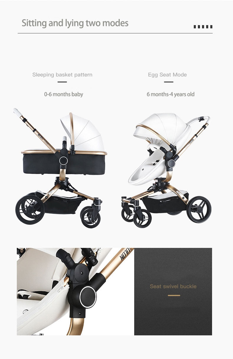 Aulon Luxury Baby Stroller 3 in 1 [Free Shipping]