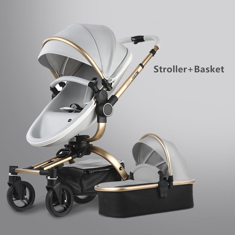 Aulon Luxury Baby Stroller 3 in 1 [Free Shipping]