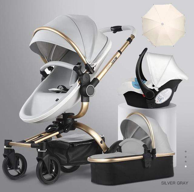 Aulon Luxury Baby Stroller 3 in 1 [Free Shipping]