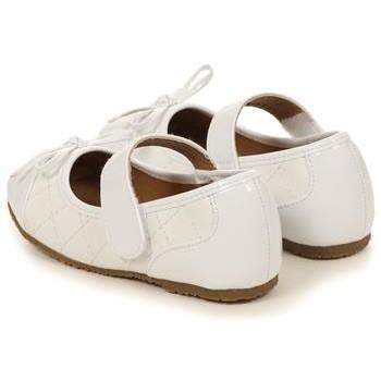 Quilted Mary Jane With Bow Shoes-Kid's Dream-1_2,3_4,5_6,7_8,big_girl,color_White,fabric_Satin,little_girl,size_02,size_04,size_06,size_08,size_10,size_12,size_14