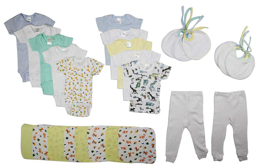 Bambini Boys' 26 Piece Layette Set (NB,S,M,L)-Bambini-Baby Clothes,Baby Clothing Set,Baby Gown,Layette Sets