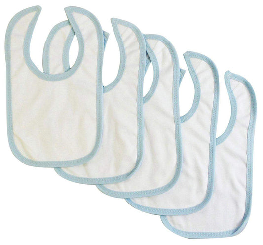 Bambini Interlock Bib (Pack of 5)-Bambini-Baby Bibs,Baby blanket,Baby Clothes