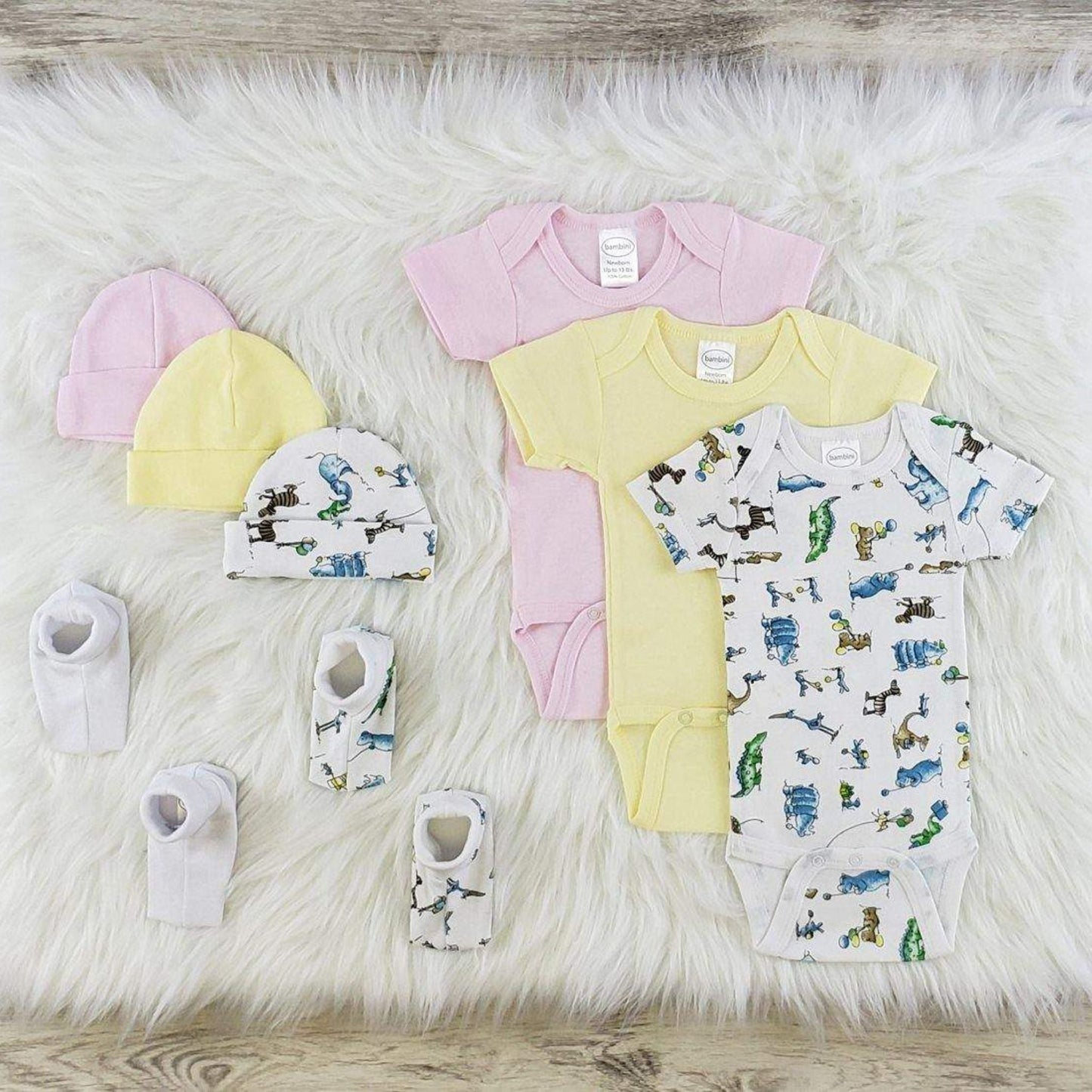 Bambini 8 Pc Girl Layette Baby Clothes Set , Layette Sets , Mommies Best Mall
