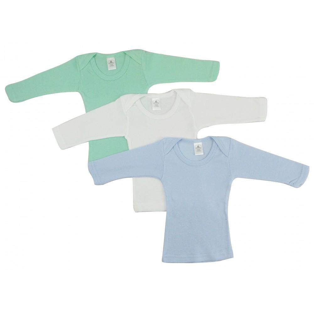 Boy's Rib Knit Long Sleeve T-Shirt 3-Pack (NB,S,M,L)-Bambini-Babt T-shirt,Baby Clothes