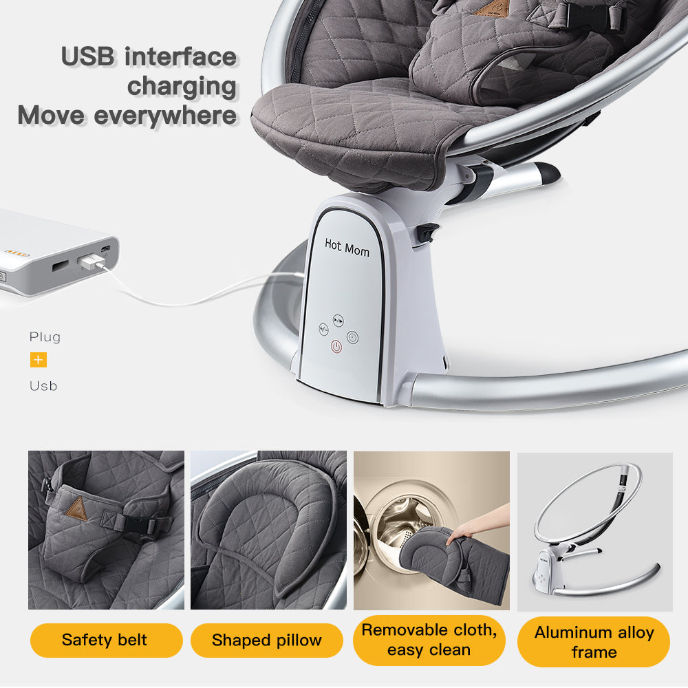 Electric Baby Bouncers with Bluetooth| Mommies Best Mall | no more Sleepless nights| Buy now