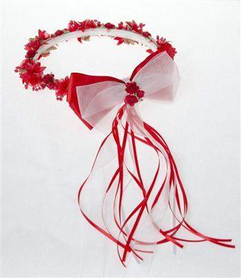 Floral Crown (Wreath)-Kid's Dream-1_2,3_4,5_6,7_8,big_girl,color_White,fabric_Satin,little_girl,size_02,size_04,size_06,size_08,size_10,size_12,size_14