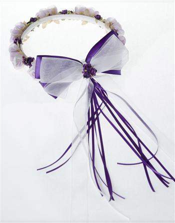 Floral Crown (Wreath)-Kid's Dream-1_2,3_4,5_6,7_8,big_girl,color_White,fabric_Satin,little_girl,size_02,size_04,size_06,size_08,size_10,size_12,size_14
