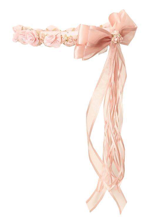 Floral Crown (Wreath)-Kid's Dream-1_2,3_4,5_6,7_8,big_girl,color_White,fabric_Satin,little_girl,size_02,size_04,size_06,size_08,size_10,size_12,size_14
