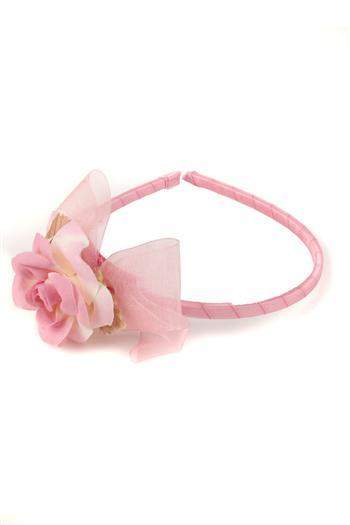 Flower & Organza Bow Headband-Kid's Dream-