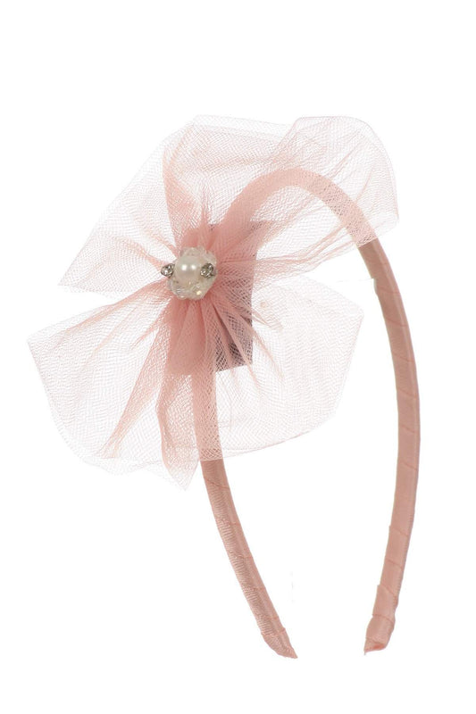 Illusion Bow Pearl Headband-Kid's Dream-1_2,3_4,5_6,7_8,big_girl,color_White,fabric_Satin,little_girl,size_02,size_04,size_06,size_08,size_10,size_12,size_14