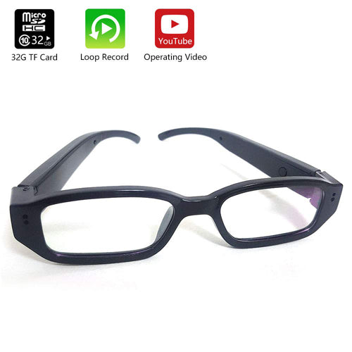 HD Eye Glasses Hidden Spy Camera with Built In DVR