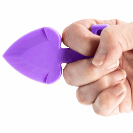 Heart Attack Self-defense Keychain Purple