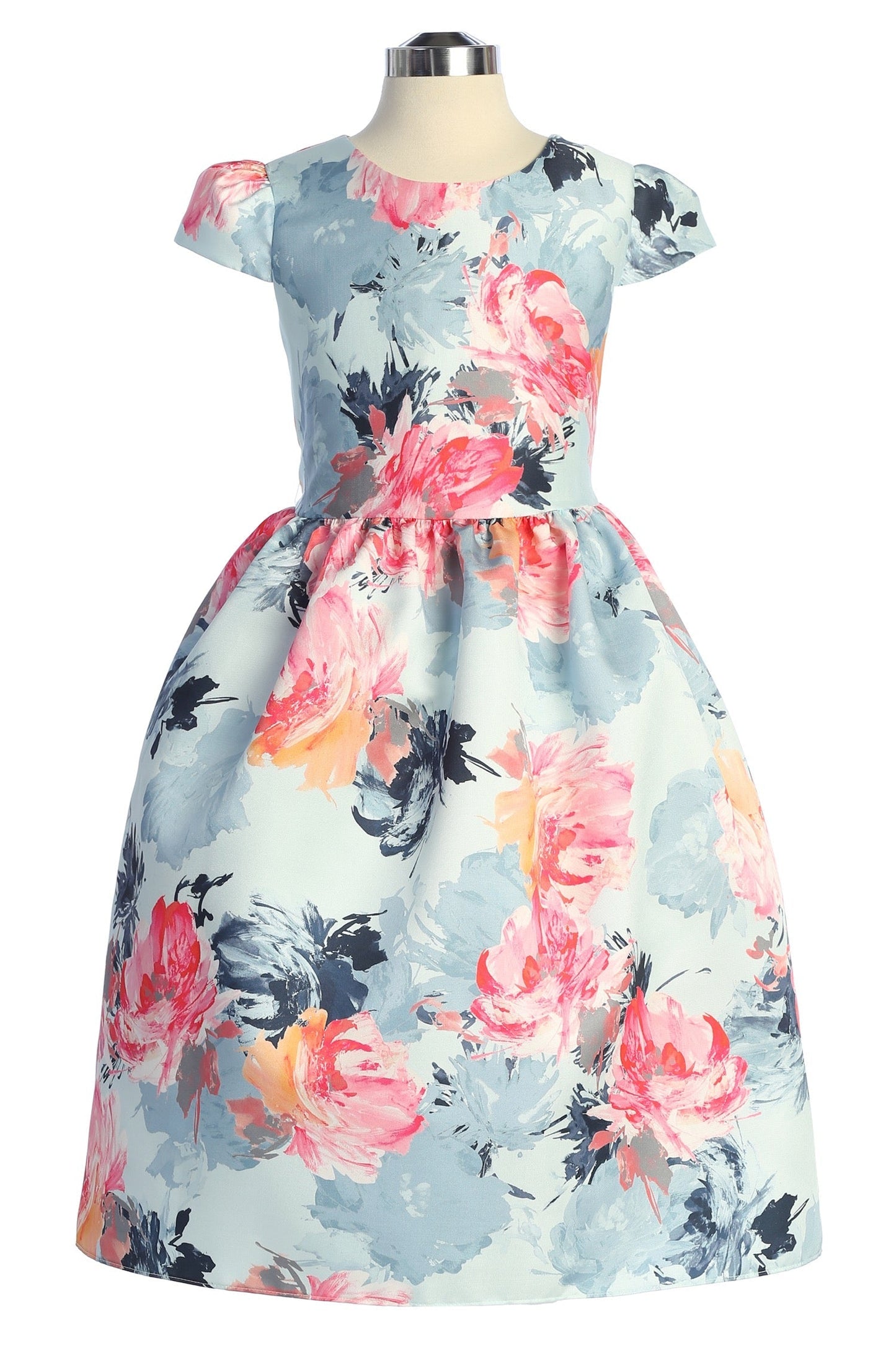 546+ Watercolor Mikado Girls Plus Size Dress