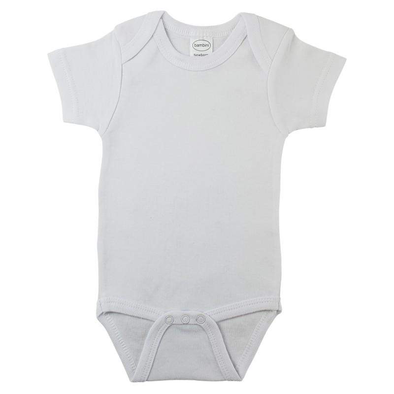 Interlock Short Sleeve Onesie (NB,S,M,L)-Bambini-Baby Clothes,Baby Onesies