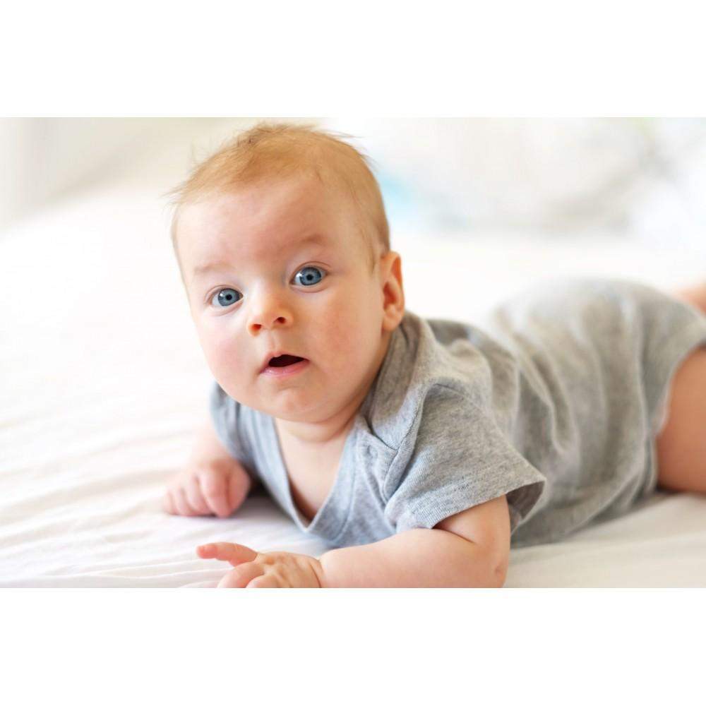 Interlock Short Sleeve Onesie (NB,S,M,L)-Bambini-Baby Clothes,Baby Onesies