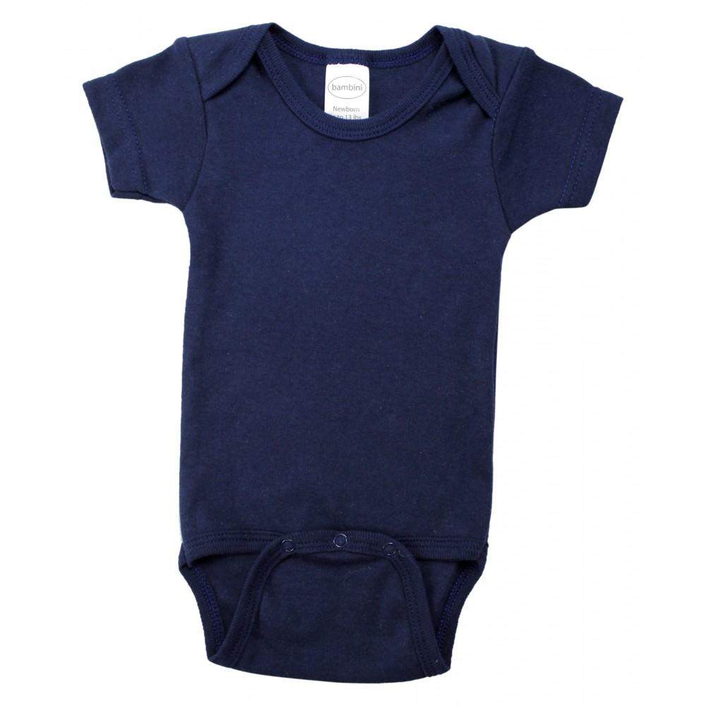 Interlock Short Sleeve Onesie (NB,S,M,L)-Bambini-Baby Clothes,Baby Onesies