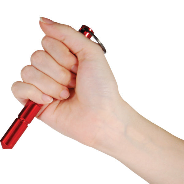 Aircraft Grade Aluminum Keychain Kubotan  Red