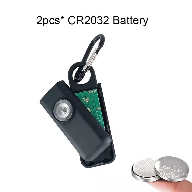 Personal Panic Alarm 130dB and Strobe Black