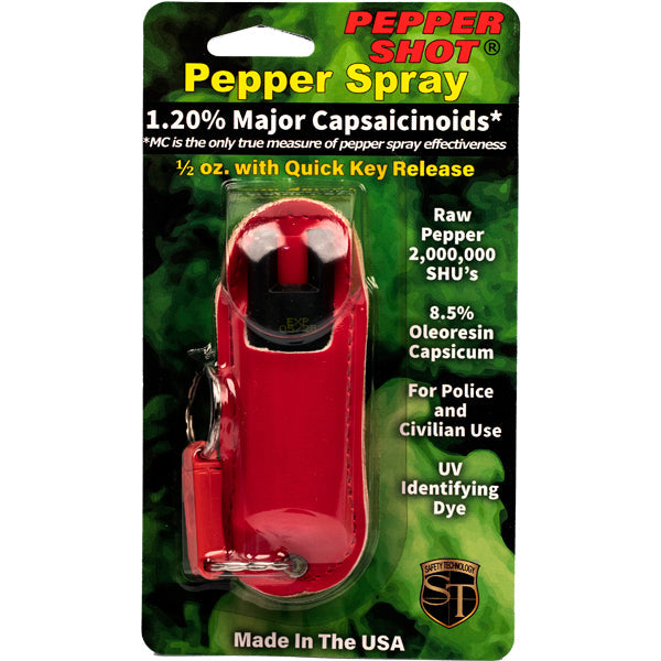 Pepper Shot 1.2% MC  1/2 oz Halo Holster Red