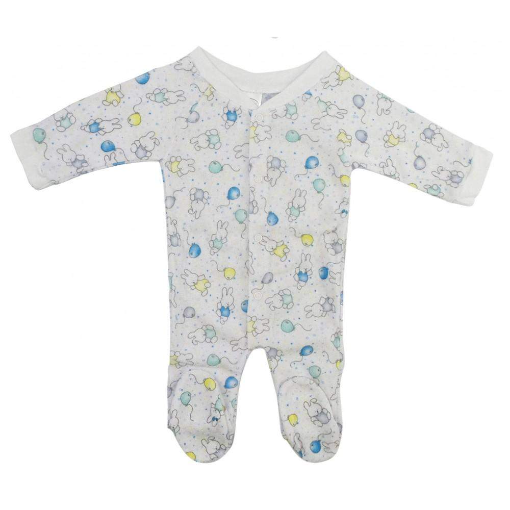 Preemie Terry Print Closed-Toe Sleep & Play-Bambini-Baby Clothes,Baby Sleepware