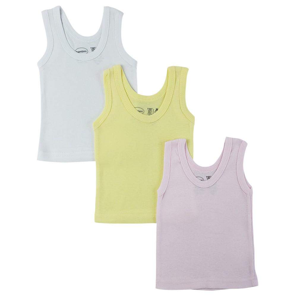 Rib Knit Sleeveless Tank Top Shirt 3-Pack (NB,S,M,L)-Bambini-Baby Clothes,Baby Set