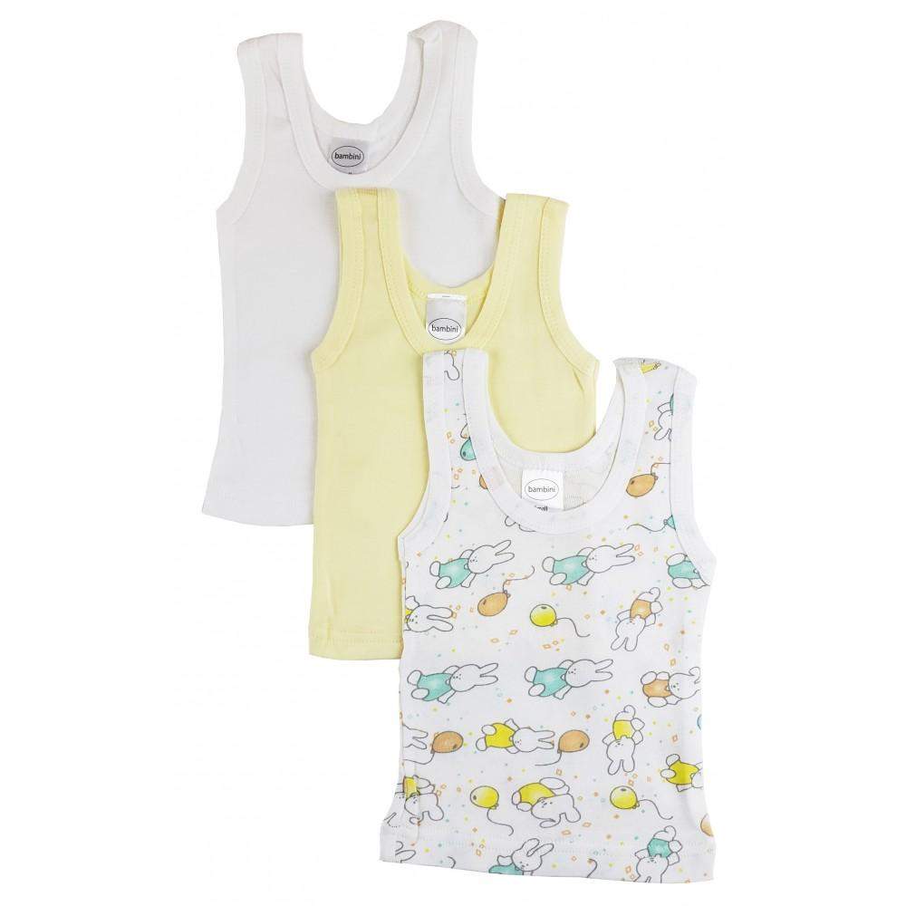 Rib Knit Sleeveless Tank Top Shirt 3-Pack (NB,S,M,L)-Bambini-Baby Clothes,Baby Set