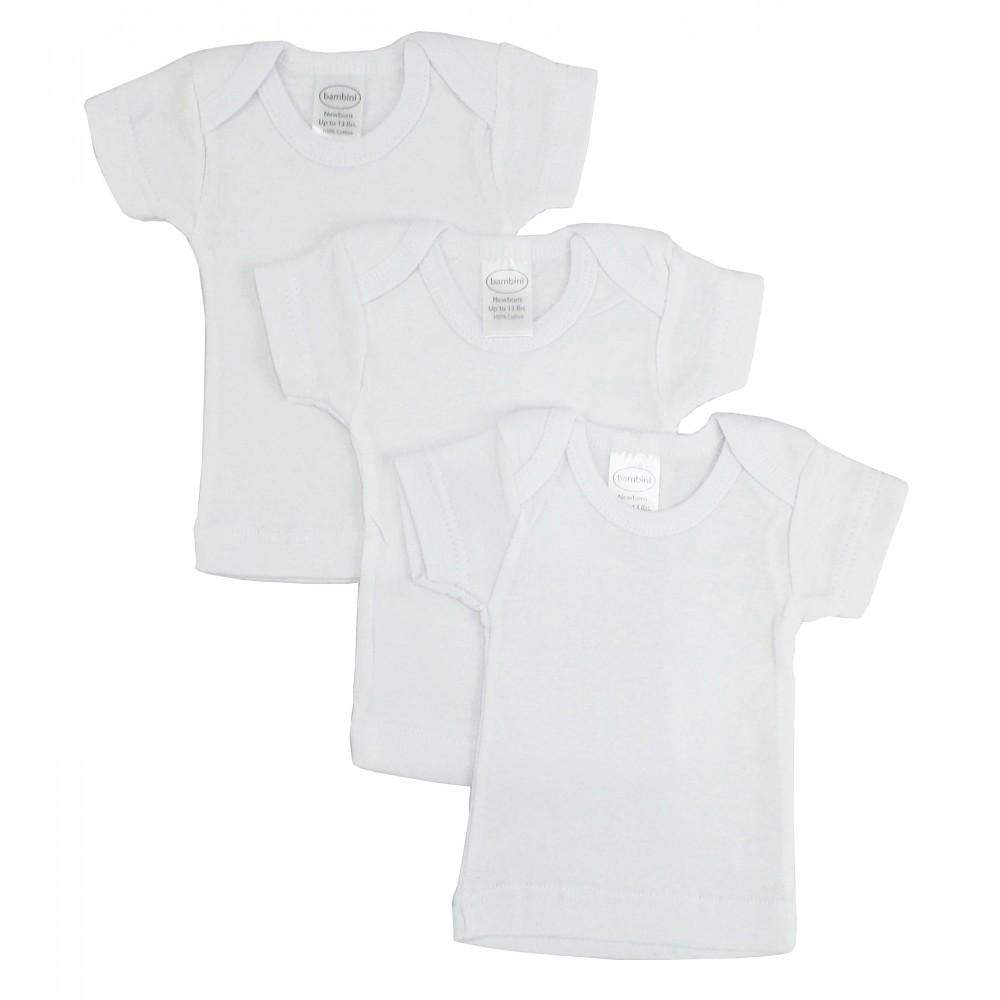 Girl's Rib Knit Short Sleeve T-Shirt Variety 3-Pack (NB,S,M,L)-Bambini-Babt T-shirt,Baby Clothes