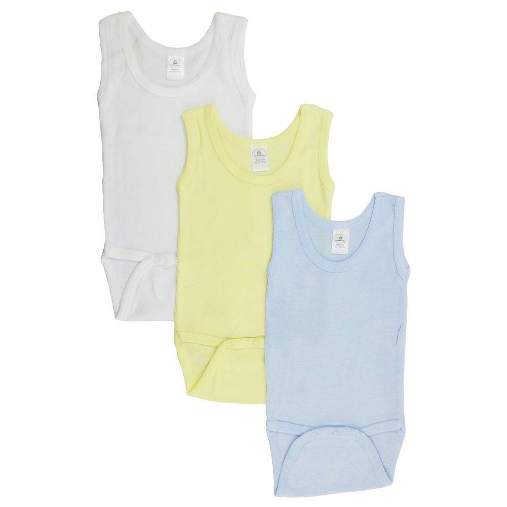 Boy's Rib Knit Sleeveless Tank Top Onesie 3-Pack-Bambini-Baby,Baby Clothes,Baby Onezie