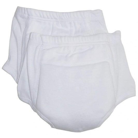 Rib Knit White Training Pants 2-Pack-Bambini-Baby Clothes,Baby Set