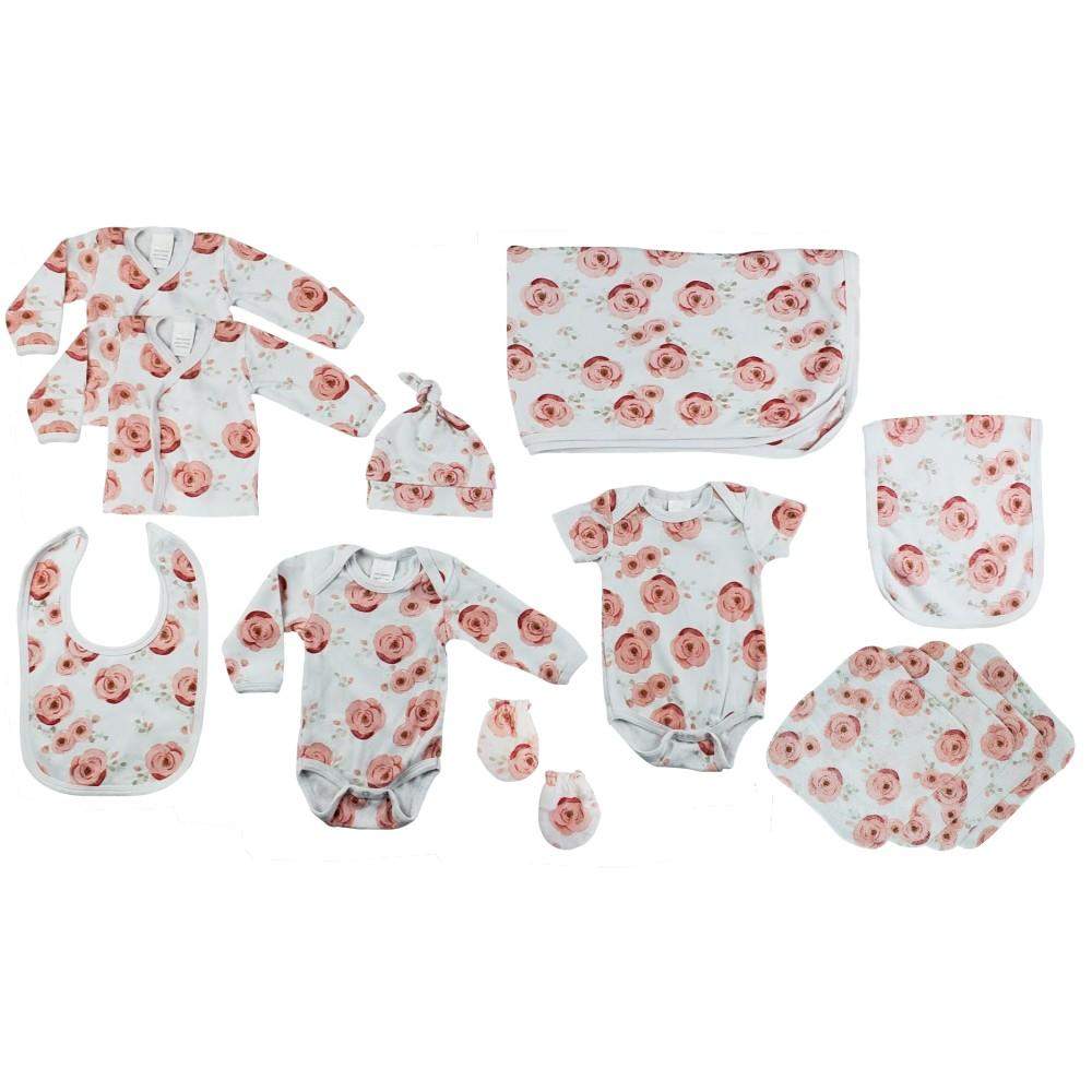 Rose Print 13 Piece Set-Bambini-Baby Clothes,Baby Onesies