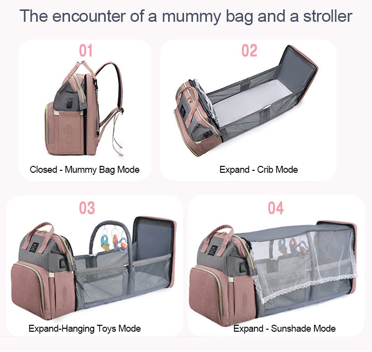 Large Capacity Diaper Bag Backpack