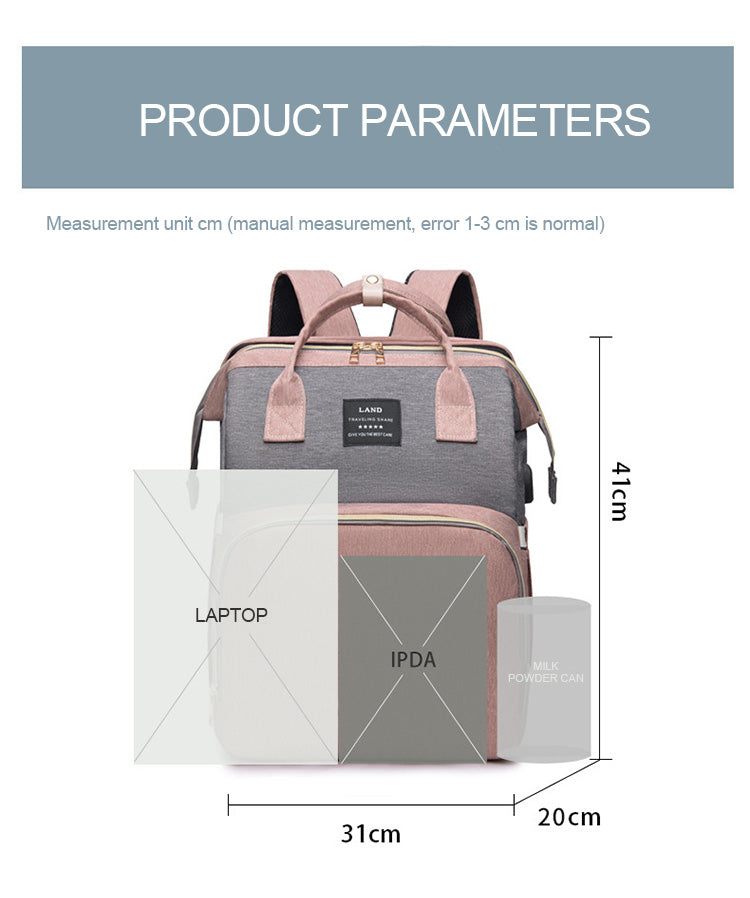 Large Capacity Diaper Bag Backpack