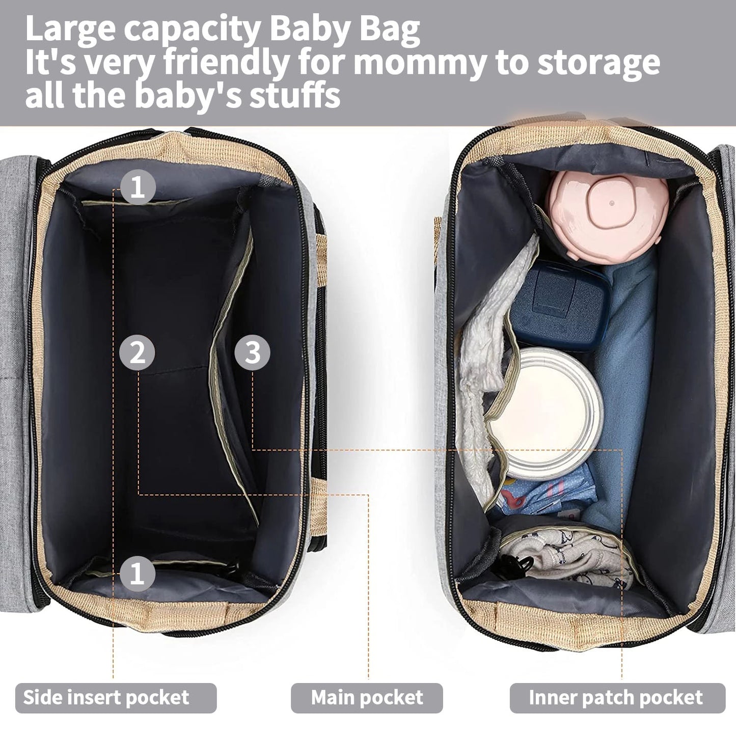 Large Capacity Diaper Bag Backpack