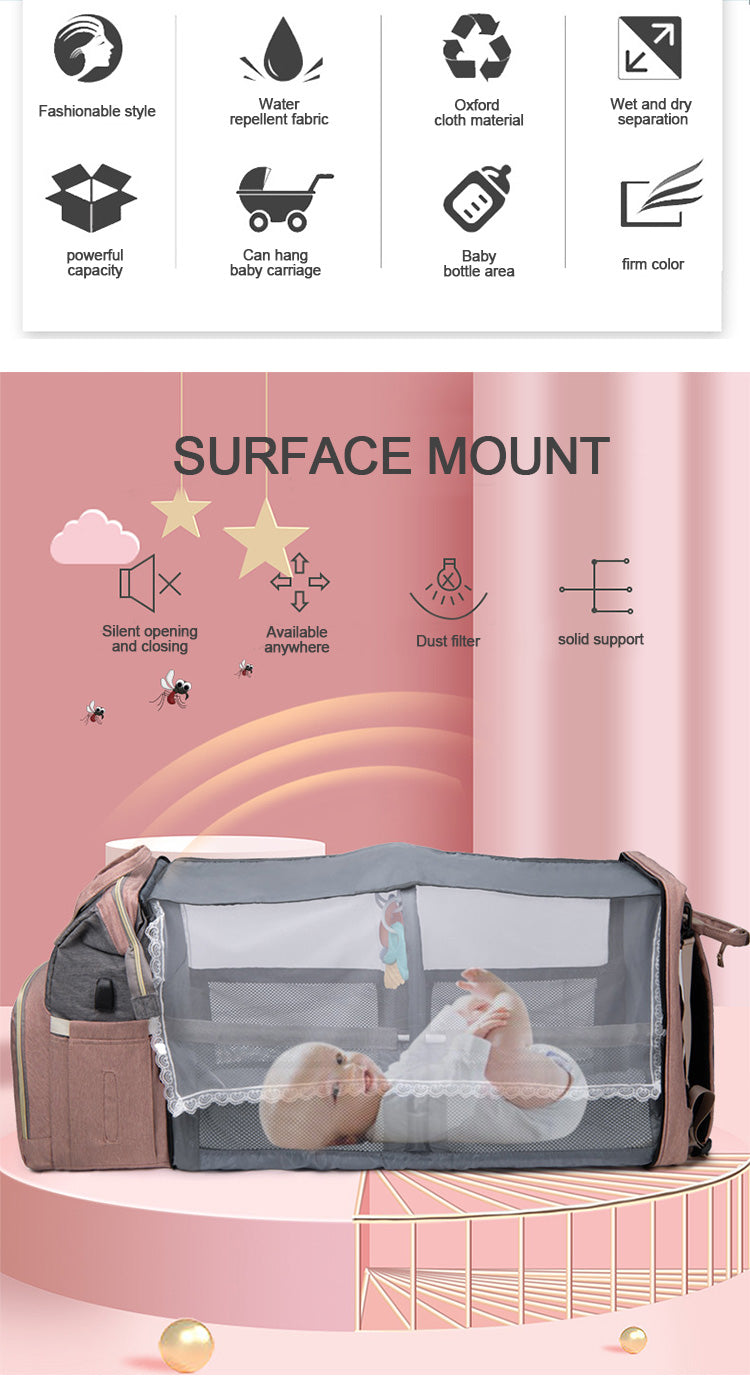 Large Capacity Diaper Bag Backpack