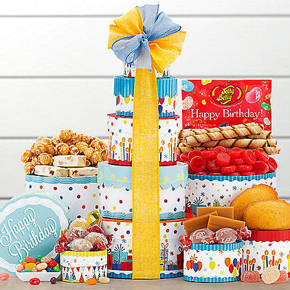 Make a Wish: Gourmet Birthday Gift Tower