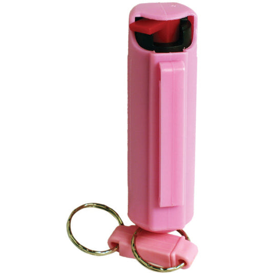Wildfire 1.4% MC 1/2 oz pepper spray hard case with quick release keychain pink