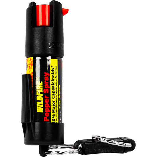 Wildfire 1.4% MC 1/2 oz pepper spray belt clip and quick release keychain