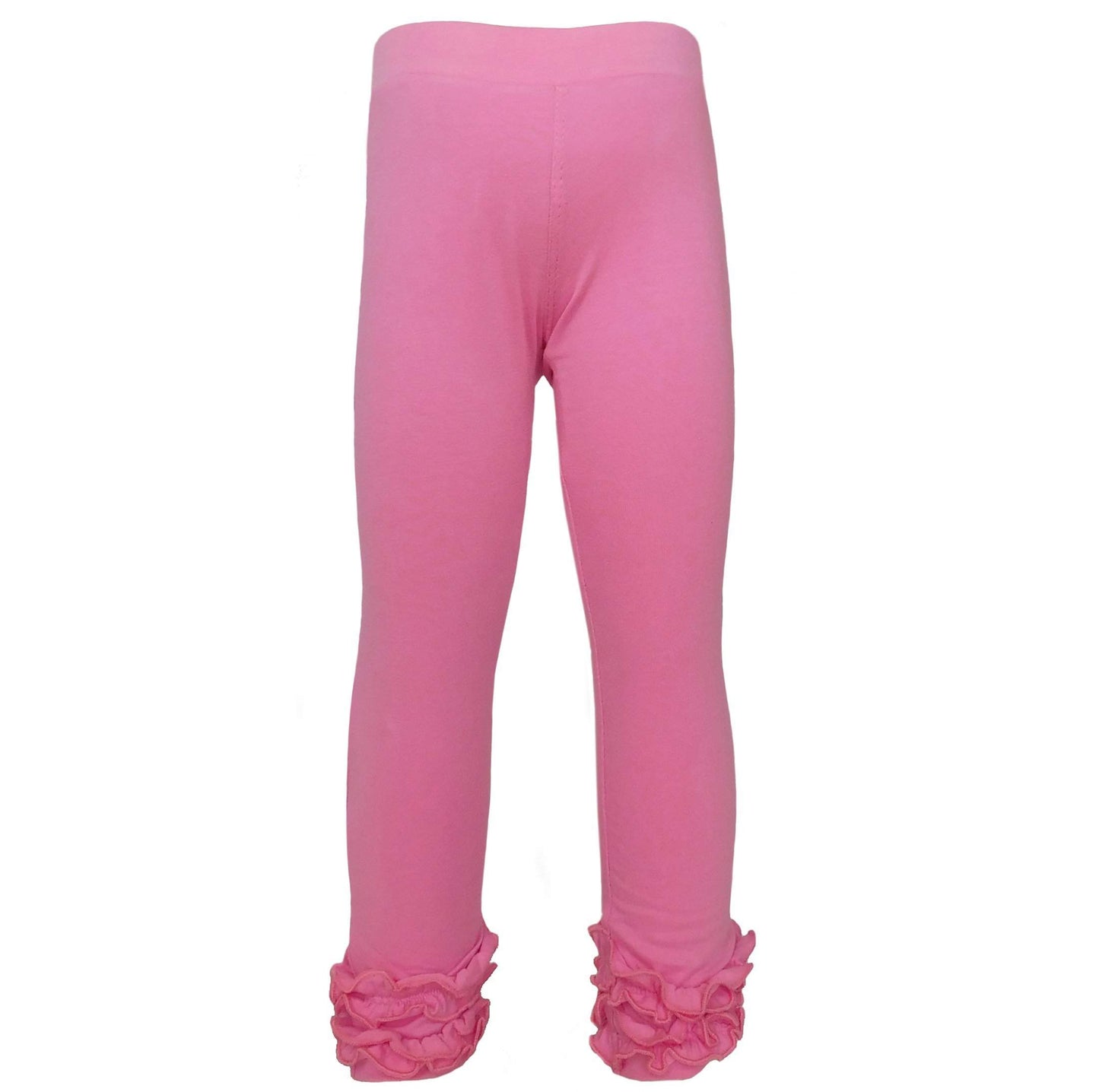Leggings Pink Ruffle Butt Baby Girls Boutique  Set 6-18m-AnnLoren-12-18 Mo,6-12 Mo,ANNLOREN,Baby Leggings,Fall & Winter,Fall & Winter 2020,Pink