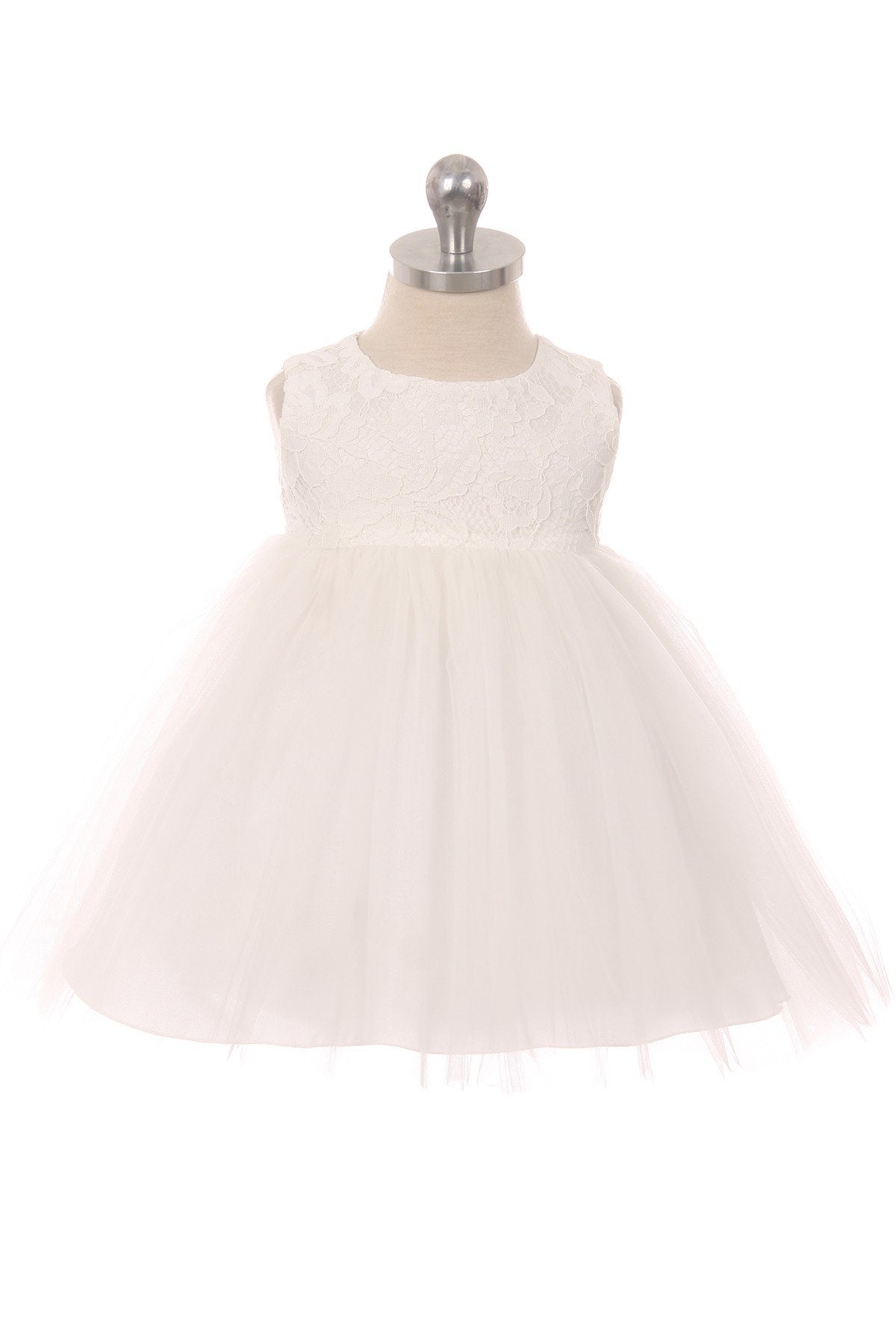 Dress - Lace Illusion Baby Dress