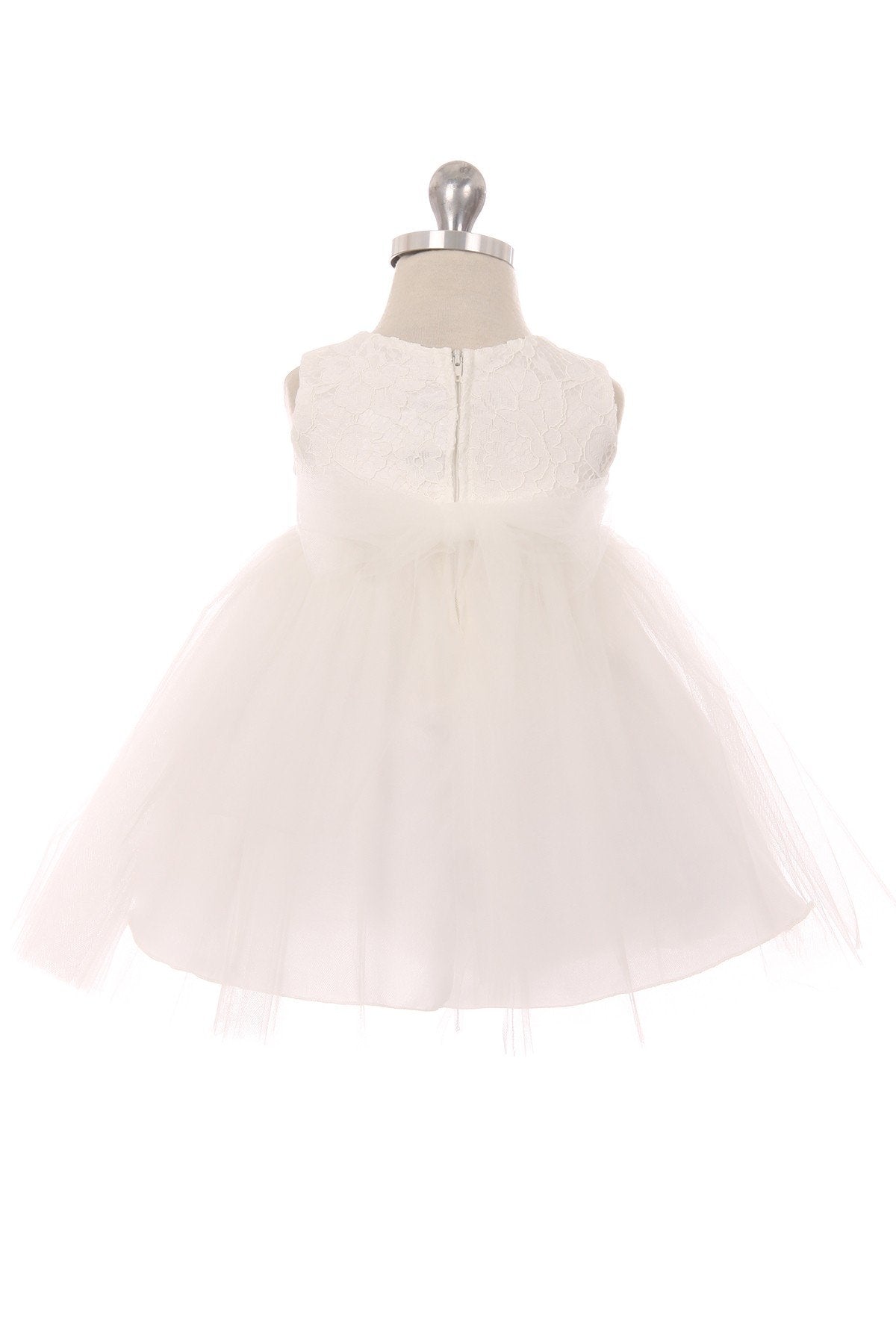 Dress - Lace Illusion Baby Dress