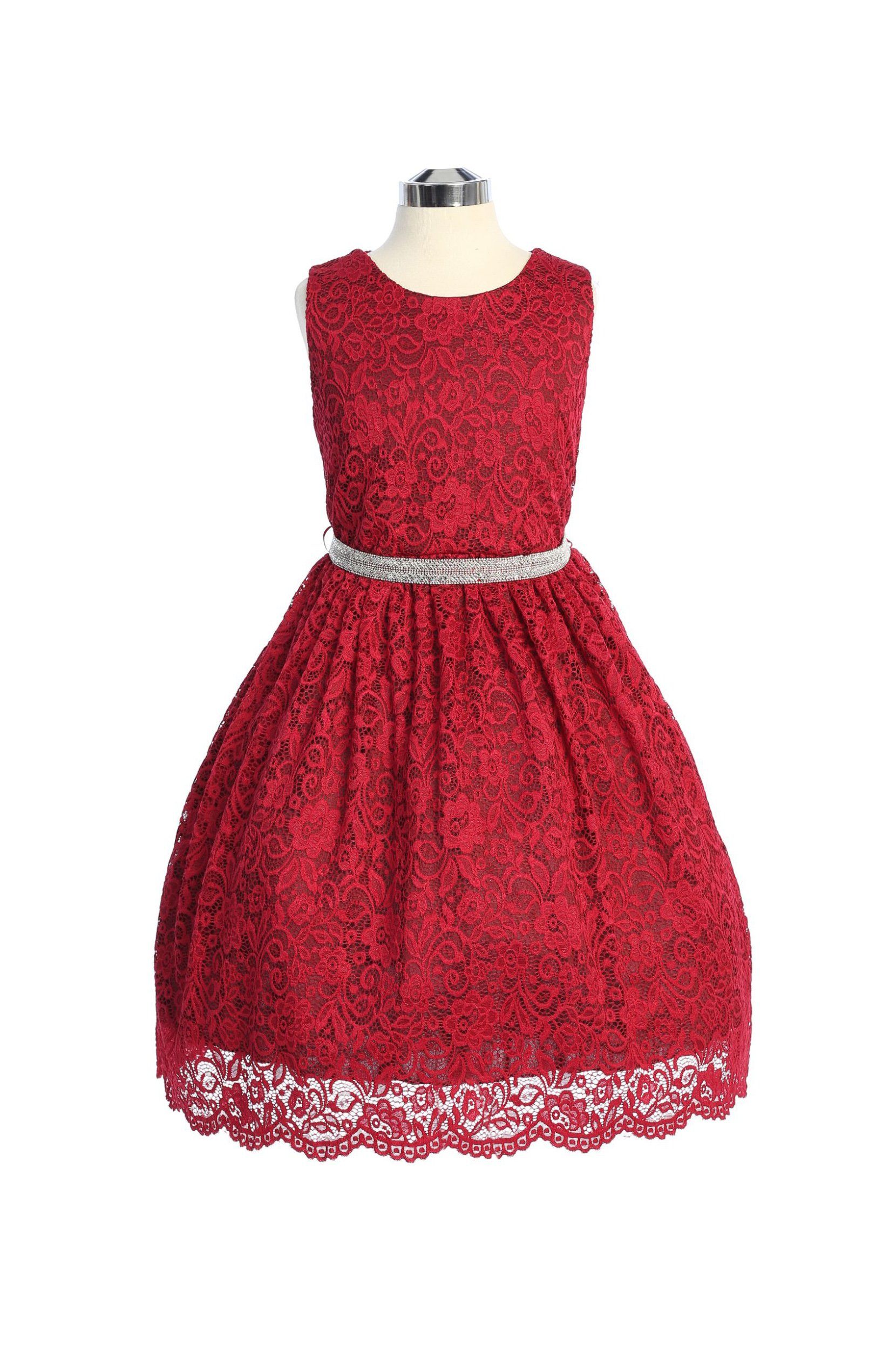 Dress - Stretch Lace Plus Size Girl Dress